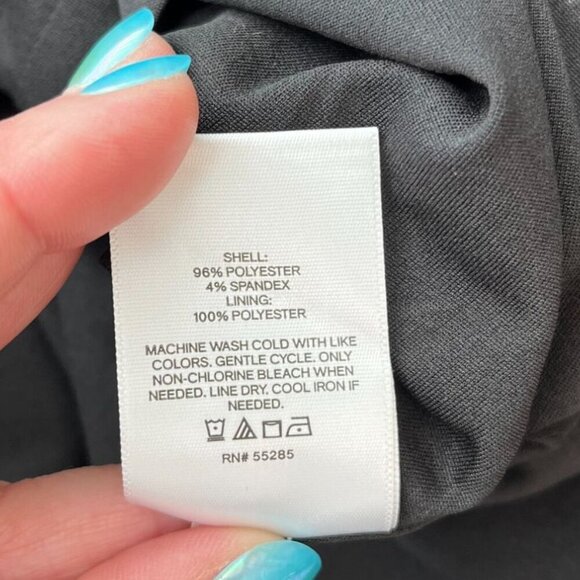 ✨ Express Black Sateen Halter Midi Cocktail Dress – NWT – Size Small - Picture 11 of 11